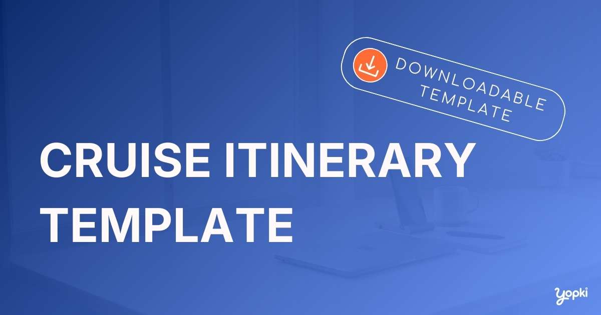 cruise itinerary template