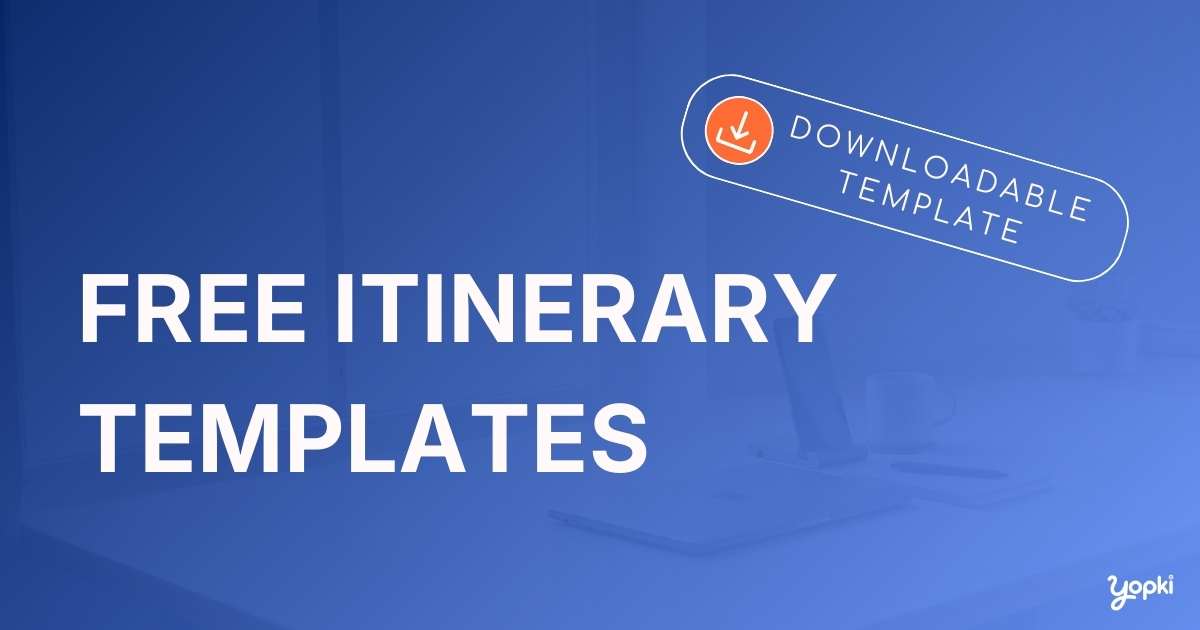 free itinerary template