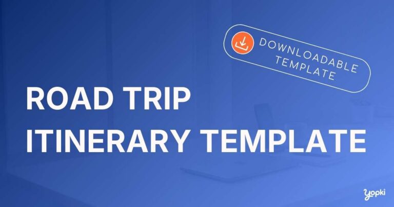 road trip itinerary template