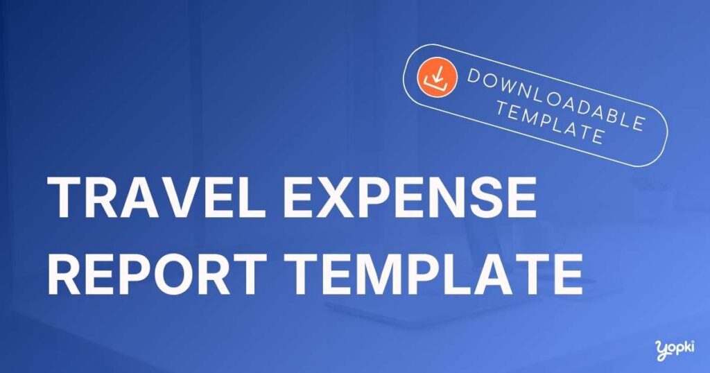 Free Travel Expense Report Template | Yopki
