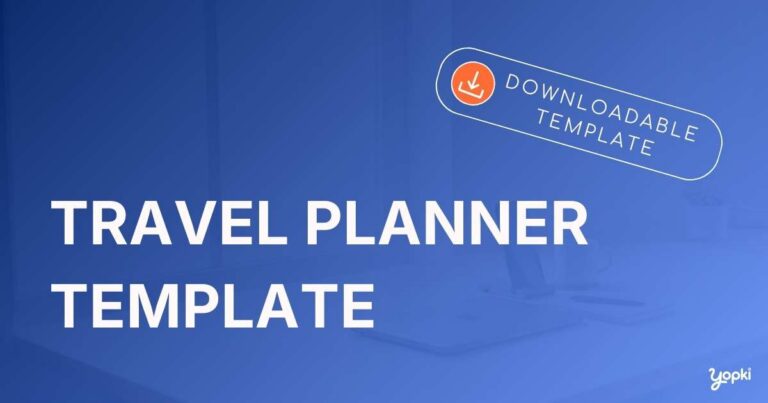 travel planner template