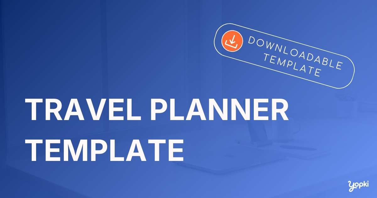 travel planner template