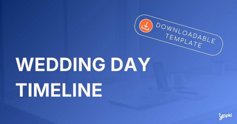 wedding timeline template