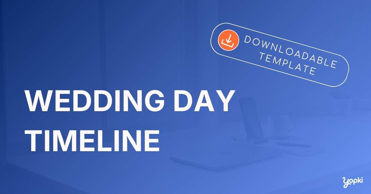 wedding timeline template